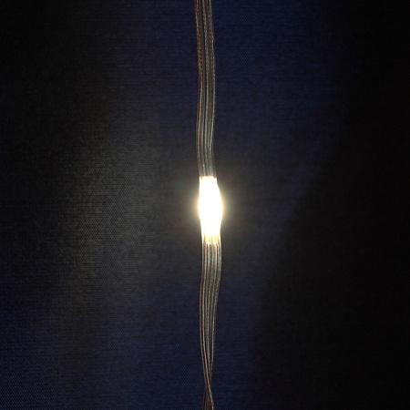 Светодиодная гирлянда Feron CL27 занавес Водопад  3*3м  + 3м 230V 5000K с контроллером, c питанием от сети, прозрачный шнур - фото