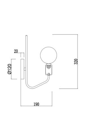 Настенный светильник (бра) Freya Arabella FR5002WL-01B - фото