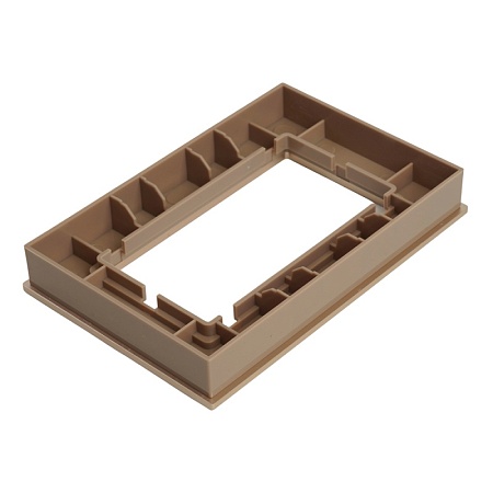 Рамка 2-местная (без перемычки), металл, STEKKER, MFR00-7012-02, серия Катрин, шампань - фото