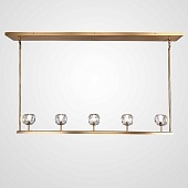 Люстра Rh Boule De Cristal Linear Chandelier 5 Bronze Imperiumloft 240204-22