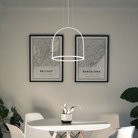 Подвесной светильник Eurosvet 90322/1 белый - фото