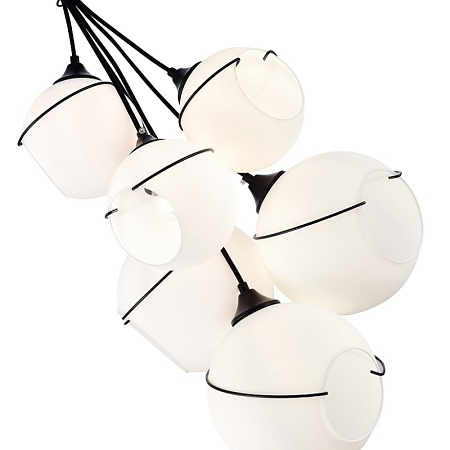 Светильник подвесной Черный/Белый E27 6*60W SLE103143-06 - фото