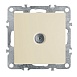 Розетка телевизионная 1-местная (механизм), STEKKER, PST00-9108-02, серия Эрна, слоновая кость - фото