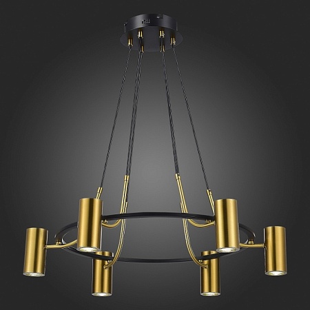 Светильник подвесной ST-Luce Черный, Латунь/Латунь GU10 6*5W 4000K SL1215.403.06 - фото