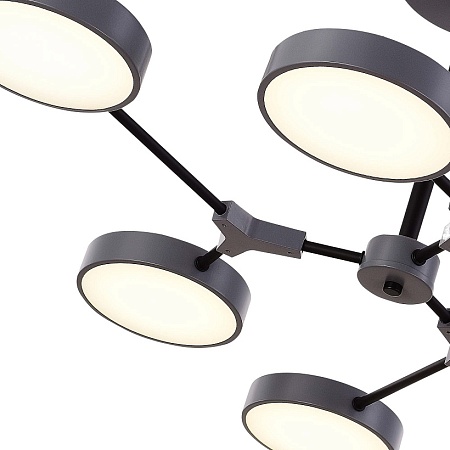 Светильник потолочный Серый, Черный/Серый LED 6*10W SLE6003-702-06 - фото