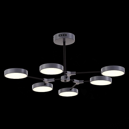 Светильник потолочный Серый, Черный/Серый LED 6*10W SLE6003-702-06 - фото