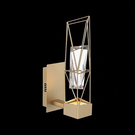Бра ST-Luce Матовое золото/Матовое золото, Прозрачный LED 1*6W 4000K SL815.201.01 - фото