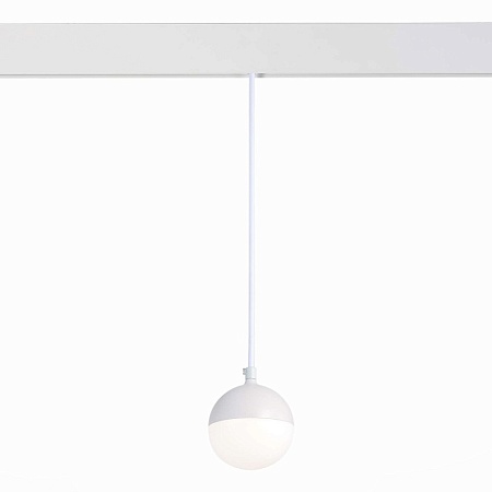 Магнитный трековый светильник подвесной Белый LED 1*7W 4000K 520Lm Ra>80 120° IP20 D90x ST358.543.07 - фото
