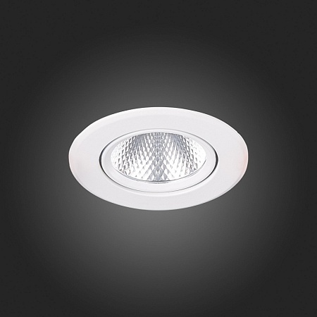 Св-к встр. Белый LED 1*8W 3000K 640Lm Ra80 36° IP20 D86xH50 220-240V ST211.538.08.36 - фото