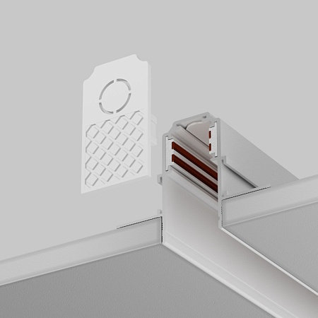 Заглушки к встраиваемому шинопроводу Exility 2шт белый - фото