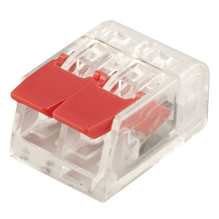 Универсальная компактная клемма 3-проводная STEKKER, LD221-413 (5 штук в упаковке) - фото