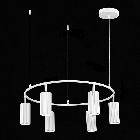 Светильник подвесной ST-Luce Белый/Белый GU10 6*5W 4000K SL1213.503.06 - фото