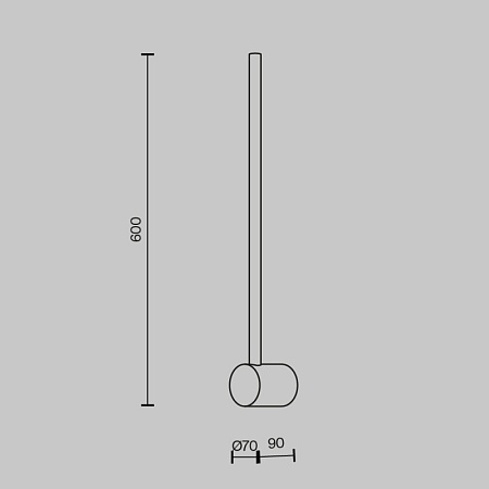 Настенный светильник (бра) Maytoni Light stick MOD237WL-L6B3K - фото
