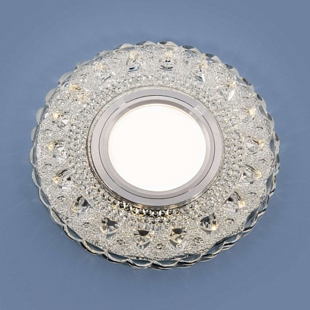 Встраиваемый точечный светильник с LED подсветкой 2236 MR16 CL прозрачный - фото