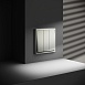Выключатель встраиваемый VOLTUM S70 трехклавишный 10А, (сталь)