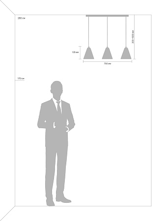 Подвесной светильник Freya FR8004PL-03WG - фото