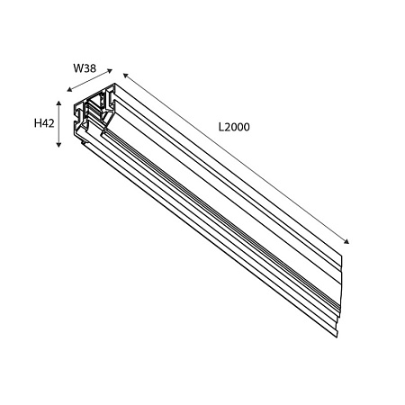 Шинопровод под натяжной потолок Logica Favourite 1014-TB-200 - фото