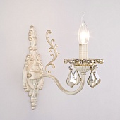 Настенный светильник Eurosvet 3281/1 белый с золотом / тонированный хрусталь