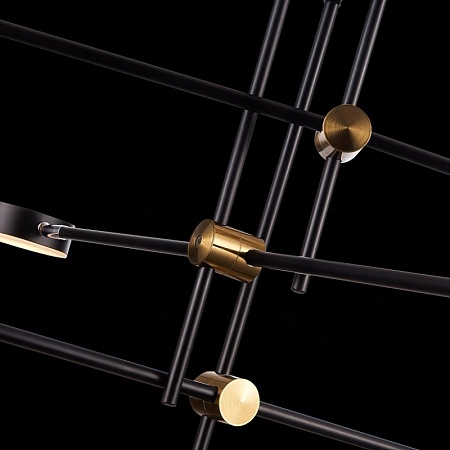 Светильник потолочный ST-Luce Черный, Латунь/Черный LED 6*5W 3000K SL1604.432.06 - фото