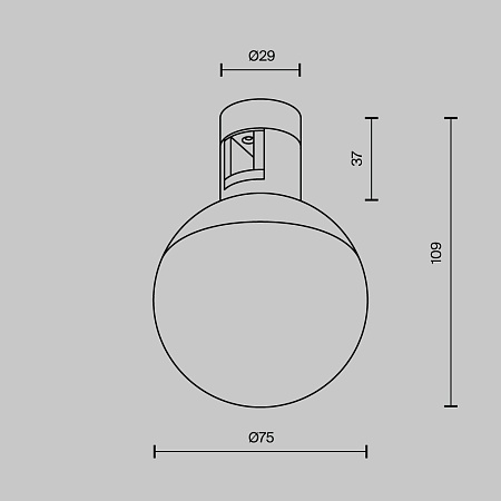 Трековый светильник Technical Luna TR149-1-5W3K-B - фото