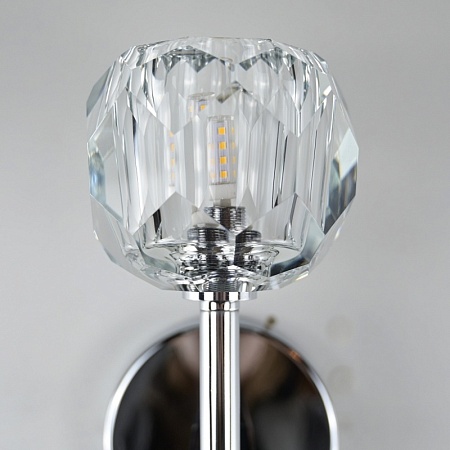 Бра Boule De Cristal Single Sconce Chrome Imperiumloft 156370-22 - фото
