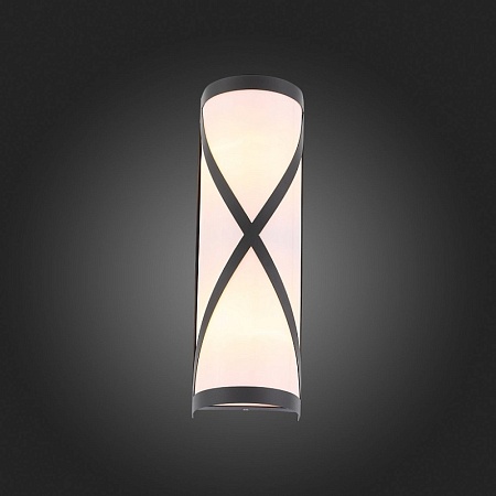 Светильник уличный настенный ST-Luce Черный/Белый E27 2*60W SL076.411.01 - фото