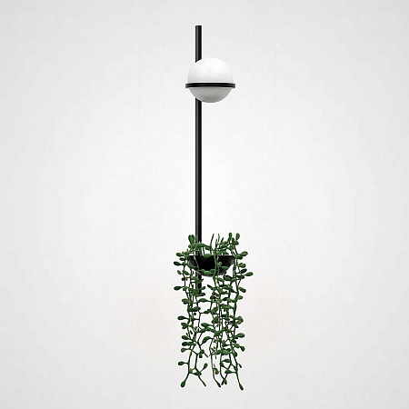 Бра Palma Wall Lamp 1 Шар + 1 Вазон Вертикальная Imperiumloft 168496-22 - фото