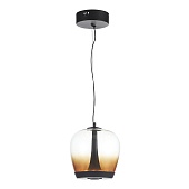 Светильник подвесной ST-Luce Черный/Коричневый, Черный LED 1*17W 3000K SL6014.413.01