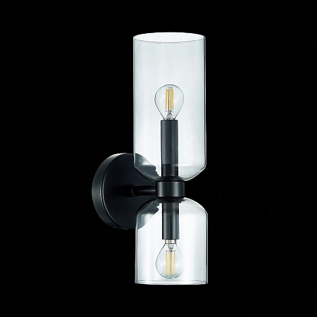 Бра ST-Luce Черный/Дымчатый E14 2*40W SL1180.401.02 - фото