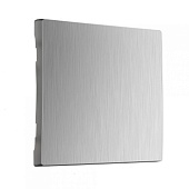 Клавиша для выключателя перекрестного серебряный рифленый WL09-SW-1G-C-CP