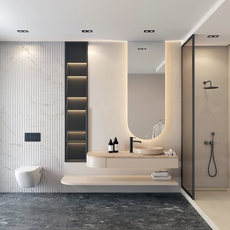 Влагозащищенный светильник Denkirs DK3112-BK - фото