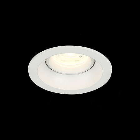 Св-к встр. Белый GU10 1*50W D94xH40 220V Без ламп ST208.508.01 - фото