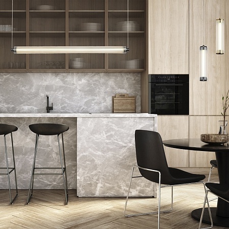 Светильник подвесной ST-Luce Черный/Прозрачный LED 1*8W 4000K SL6224.403.01 - фото