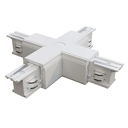 Коннектор Х-образный Trinity белый - фото