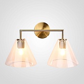 Бра Rh Utilitaire Funnel Shade Double Sconce Brass Imperiumloft 123267-22