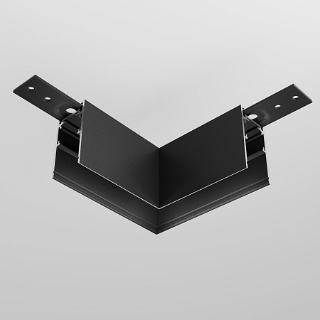 Коннектор угловой Exility накладной черный - фото