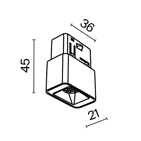 Трековый светильник Technical Points S TR100-2-2W3K-S-B - фото