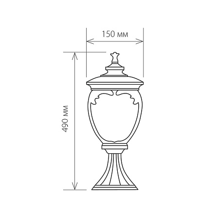 Ландшафтный светильник Andromeda S черное золото IP44 GLYF-8024S черное золото Elektrostandard - фото