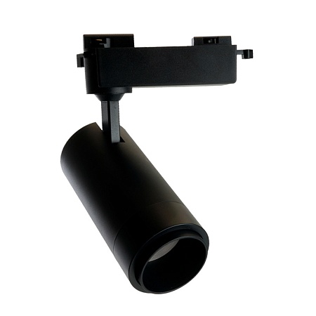 Светодиодный светильник Feron AL137 трековый однофазный на шинопровод 20W 4000K черный, изменяемый угол освещения 15-60град - фото