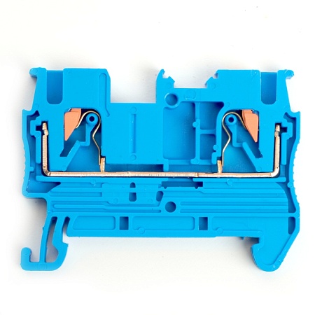 Зажим пружинный, 2-проводной проходной ЗНИ - 2,5 ,JXB PT 2,5 , серый LD572-2-25 - фото