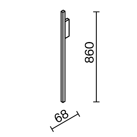 Настенный светильник (бра) Maytoni Halo MOD245WL-L24BK - фото