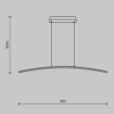 Подвесной светильник Maytoni Curve MOD243PL-L18BK - фото