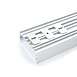 Профиль алюминиевый накладной "Линии света", серебро, CAB258 - фото