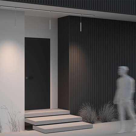 Уличный трековый светильник Outdoor O-TR01-1-P-8WW3K - фото