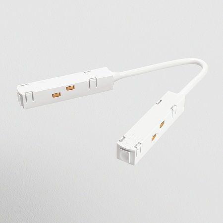 Коннектор питания угловой Gravity белый - фото