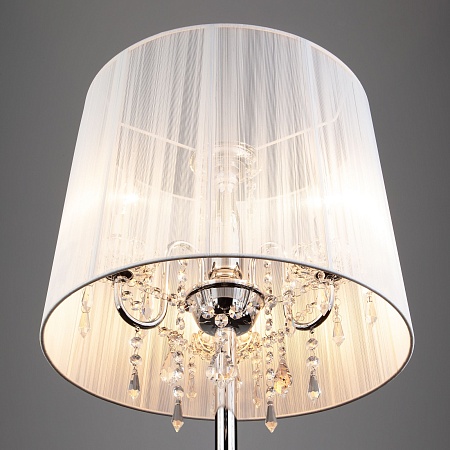 Напольный светильник Eurosvet 2045/3F хром/белый - фото