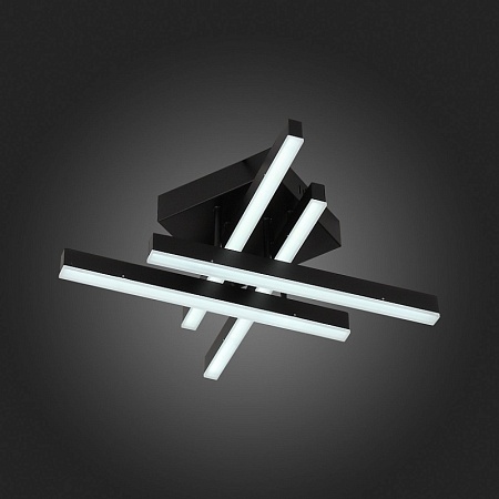 Люстра потолочная ST-Luce Черный/Черный, Белый LED 1*22W 3000K/4000K/6000K SL933.402.04 - фото