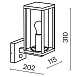 Настенный светильник (бра) Outdoor Cell O452WL-01GFSR - фото