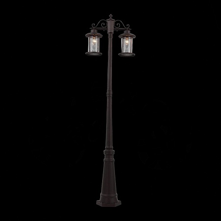 Светильник уличный наземный ST-Luce Темный кофе/Прозрачный, Темный кофе E27 2*100W SL080.425.02 - фото