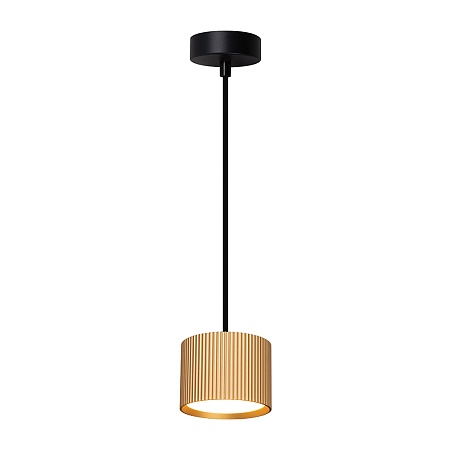 Светильник потолочный Feron Barrel HL4588 ARIA  levitation 12W, 230V, GX53, золото + черный, на подвесе 1,7 м - фото